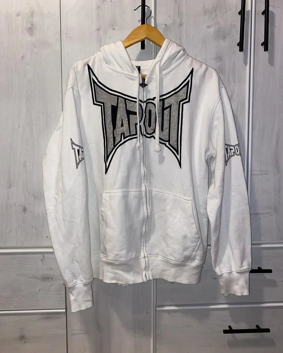Vintage Gothic Fashion Letter Print Zip Up Hoodie