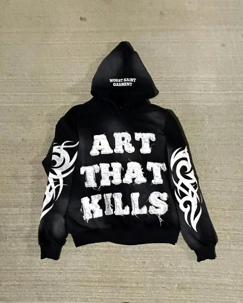 Embroidery Oversized Hoodie