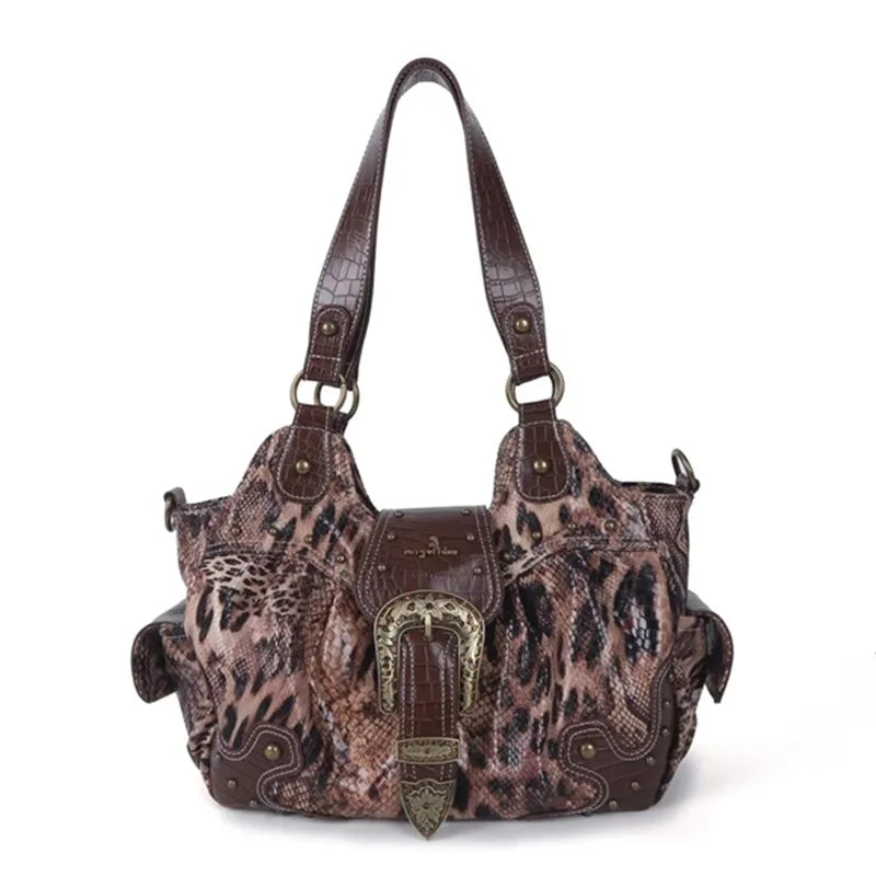 Women Handbag Leopard Top-handle Shoulder Bag