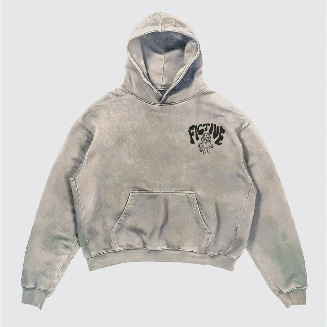 Street Y2K Printed Long-sleeved Hoodie