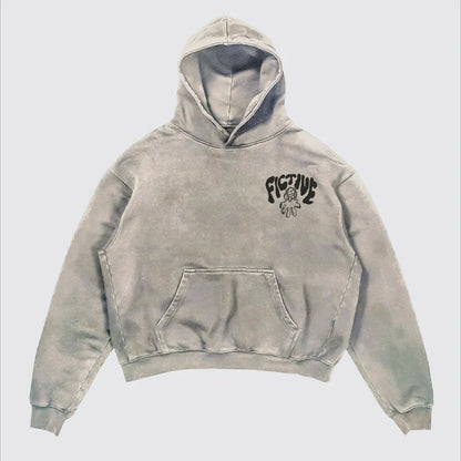 Street Y2K Printed Long-sleeved Hoodie