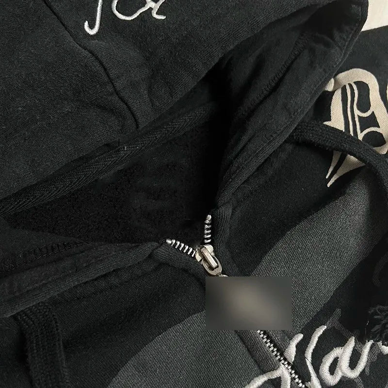 Goth Embroidery Hoodie
