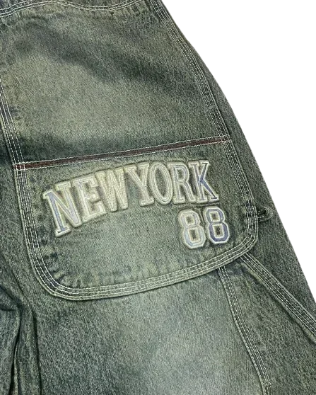 Embroidery 90s Classic Loose Jeans