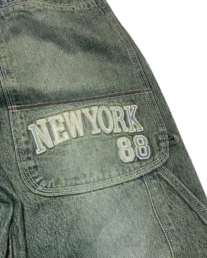 Embroidery 90s Classic Loose Jeans