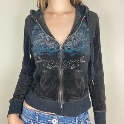 Y2K Zip-Up Hoodie