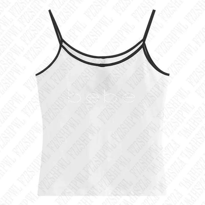 Y2k Bebe Rhinestone Tank Top