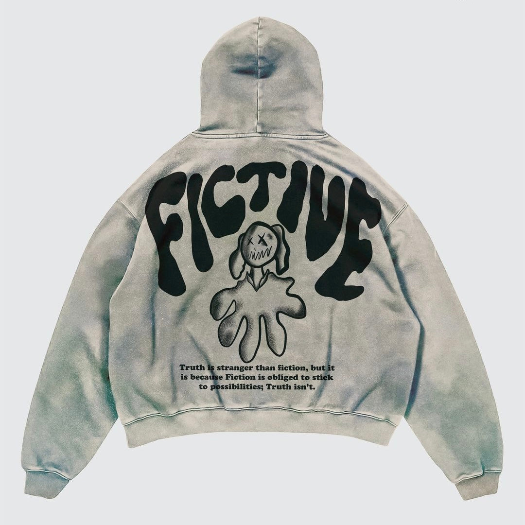 Street Y2K Printed Long-sleeved Hoodie