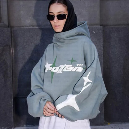 Oversized  Street Vintage Hoodie