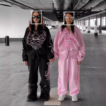 Oversized Y2K Graphic Hoodie