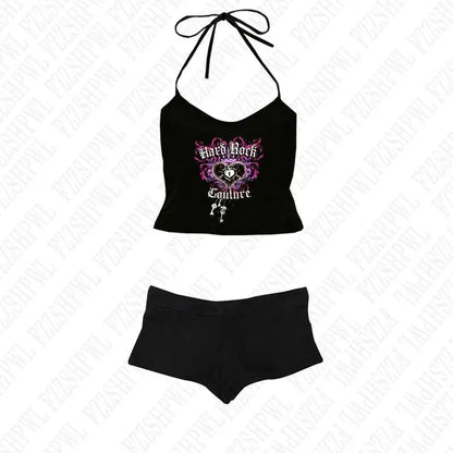 Grunge Goth Y2K Two Piece