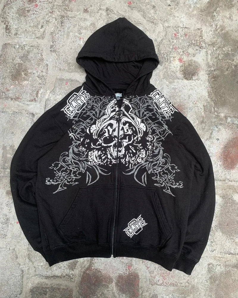 Punk Graphic Zipper Hoodies