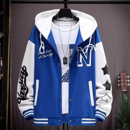 Casual Streetwear Baseball Varsity Jacket