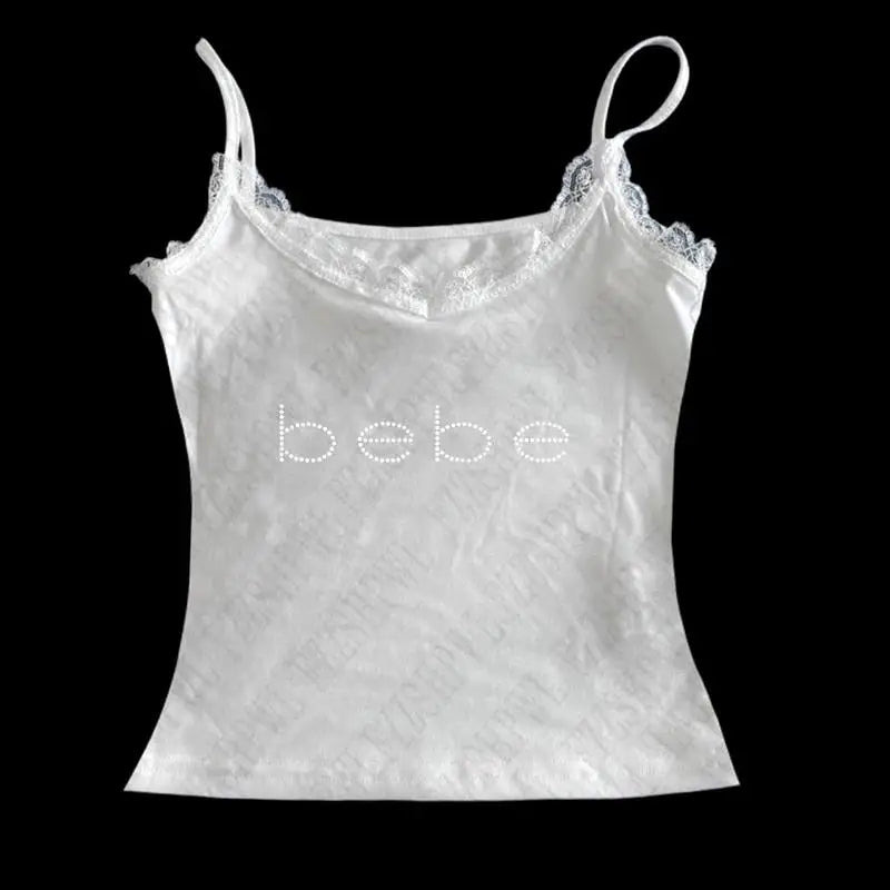 Y2k Bebe Rhinestone Tank Top