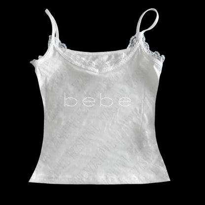 Y2k Bebe Rhinestone Tank Top