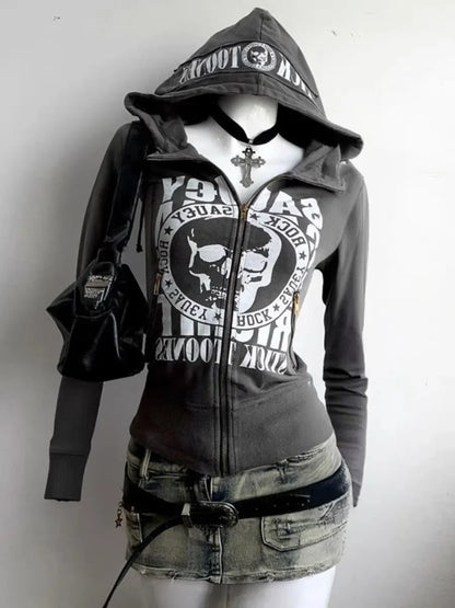 Retro Fur Hoodie Streetwear Y2K