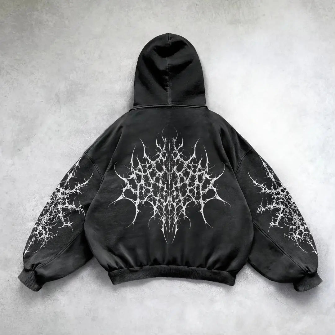 RetroPrint Hoodie Y2K