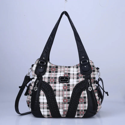 Women Handbags Fashion Black Leopard Shoulder Bag