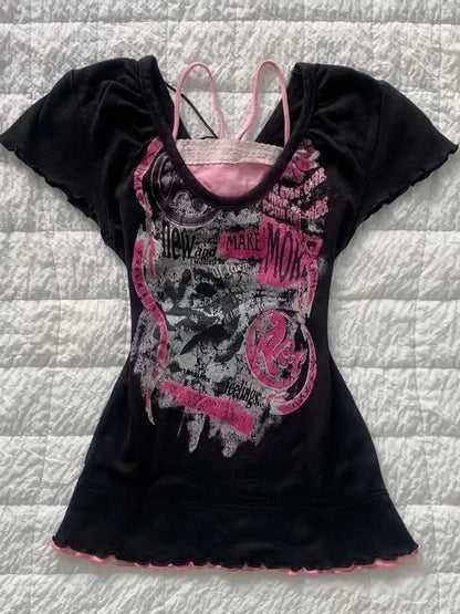 Y2K Graphic T-shirt