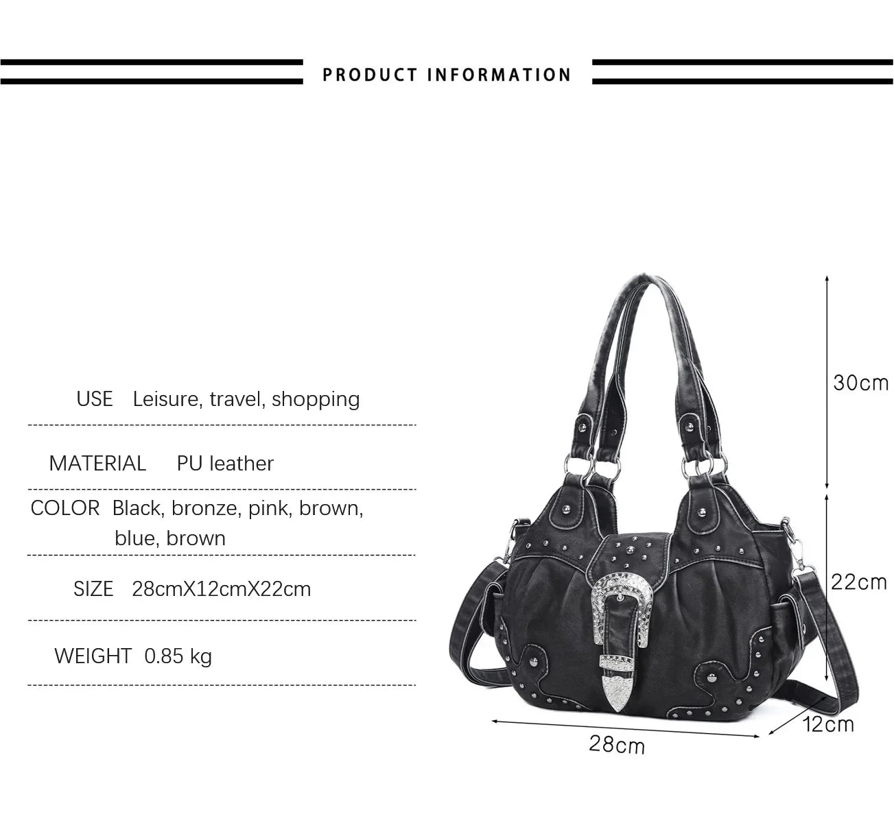 Women Handbag Leopard Top-handle Shoulder Bag