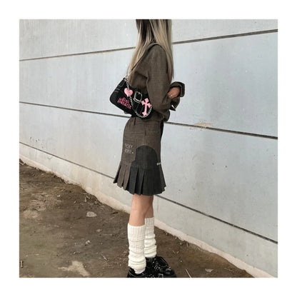 Y2K Black And Pink Shoulder Bag