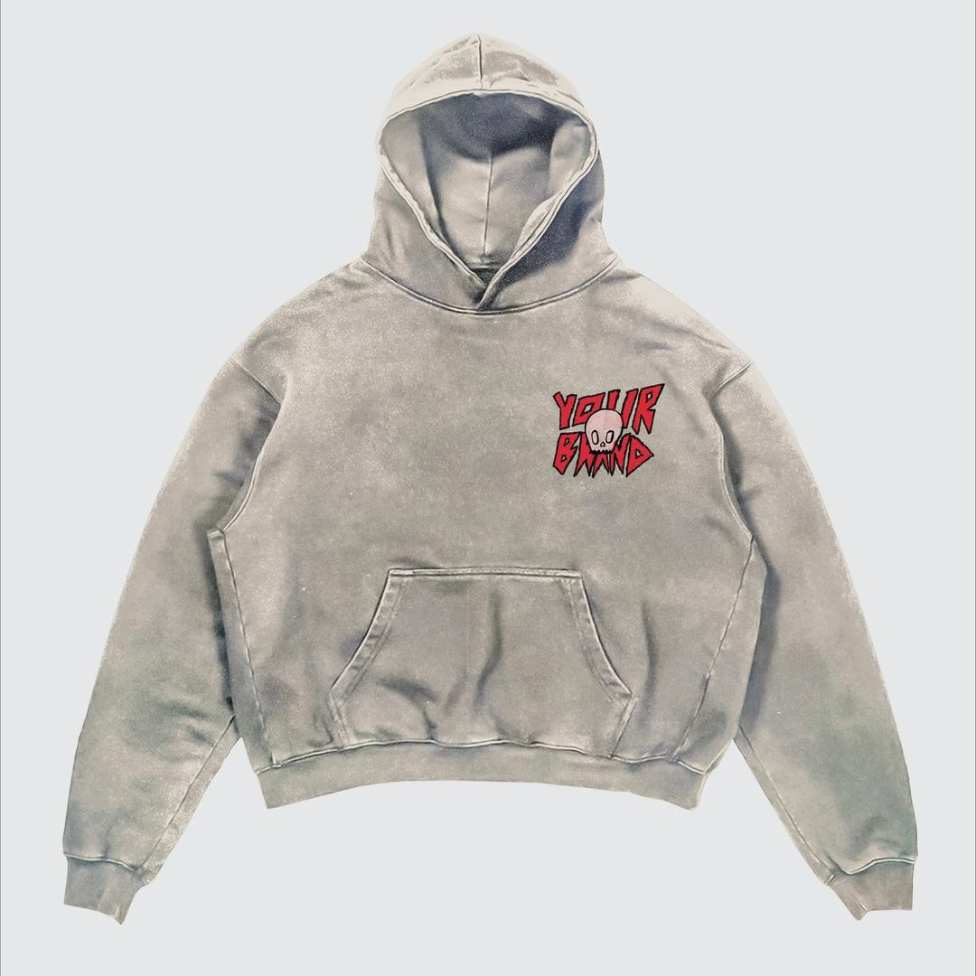 Street Y2K Printed Long-sleeved Hoodie