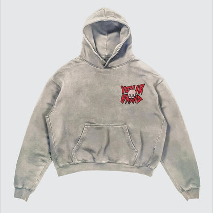 Street Y2K Printed Long-sleeved Hoodie