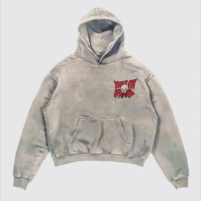 Street Y2K Printed Long-sleeved Hoodie