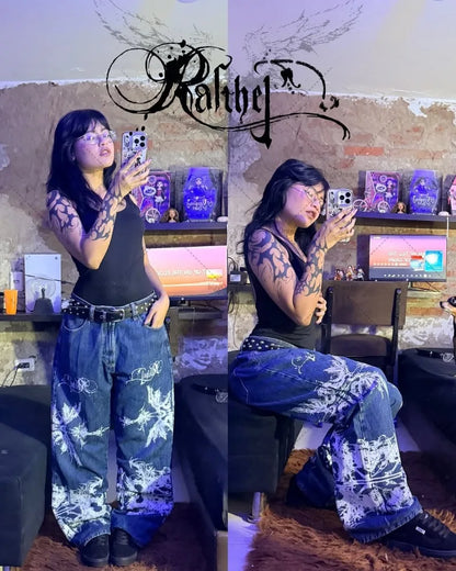 Cybersigilism Streetwear Baggy Jeans