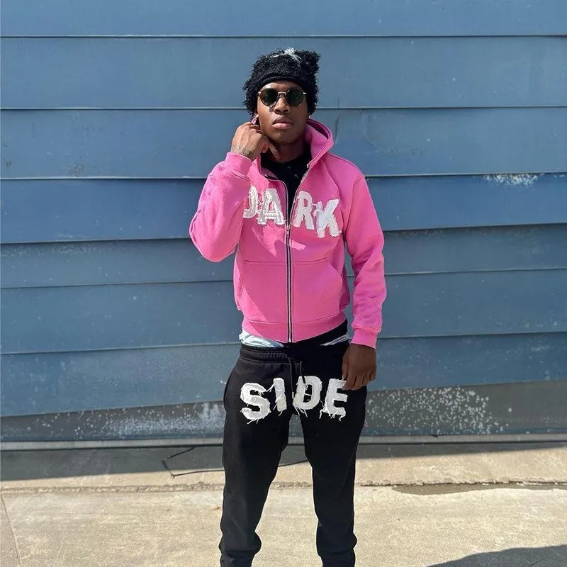 Oversized Graphic Printed Tracksuit