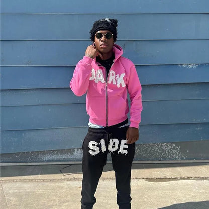 Oversized Graphic Printed Tracksuit