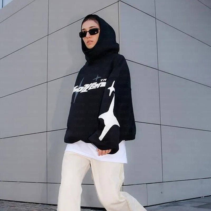 Oversized  Street Vintage Hoodie