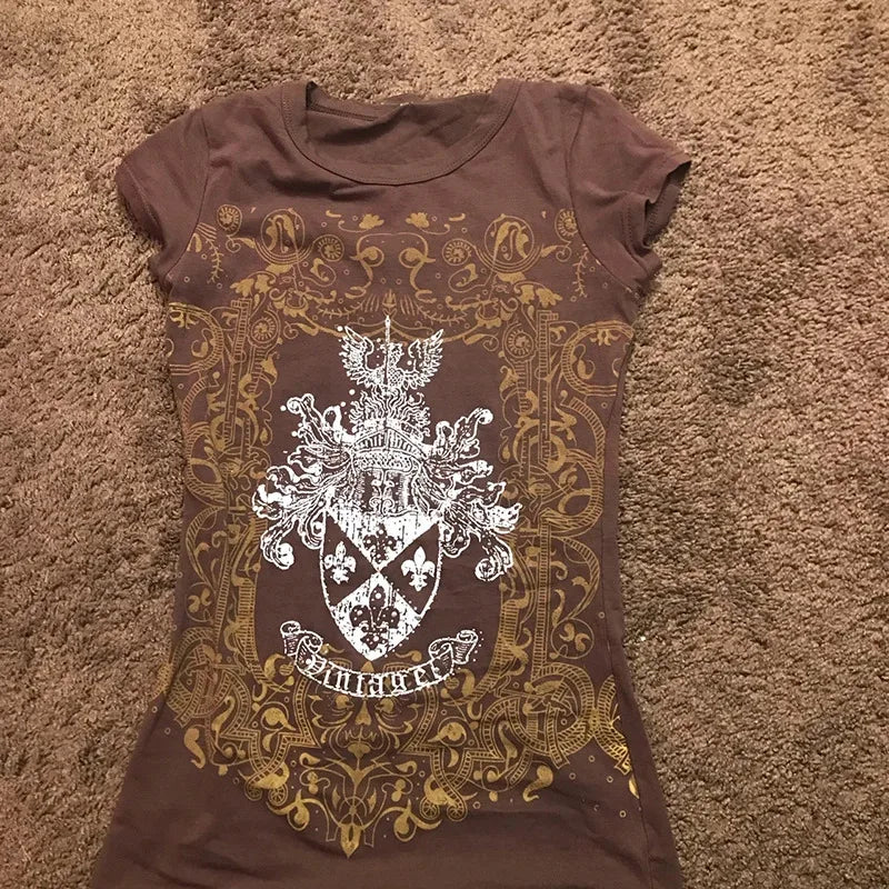 Grunge Letter Print T-shirt