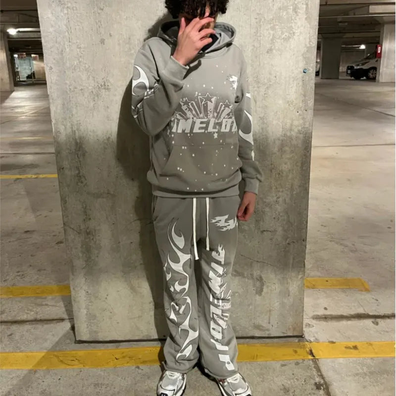 Y2K Gothic Pullover Hoodie