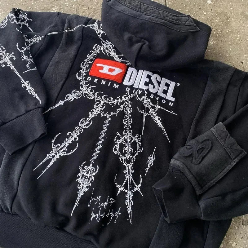 Y2K Retro Streetwear Hoodie