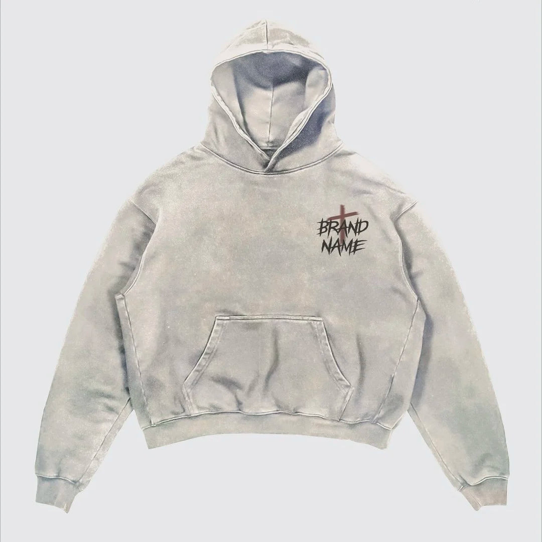 Street Y2K Printed Long-sleeved Hoodie