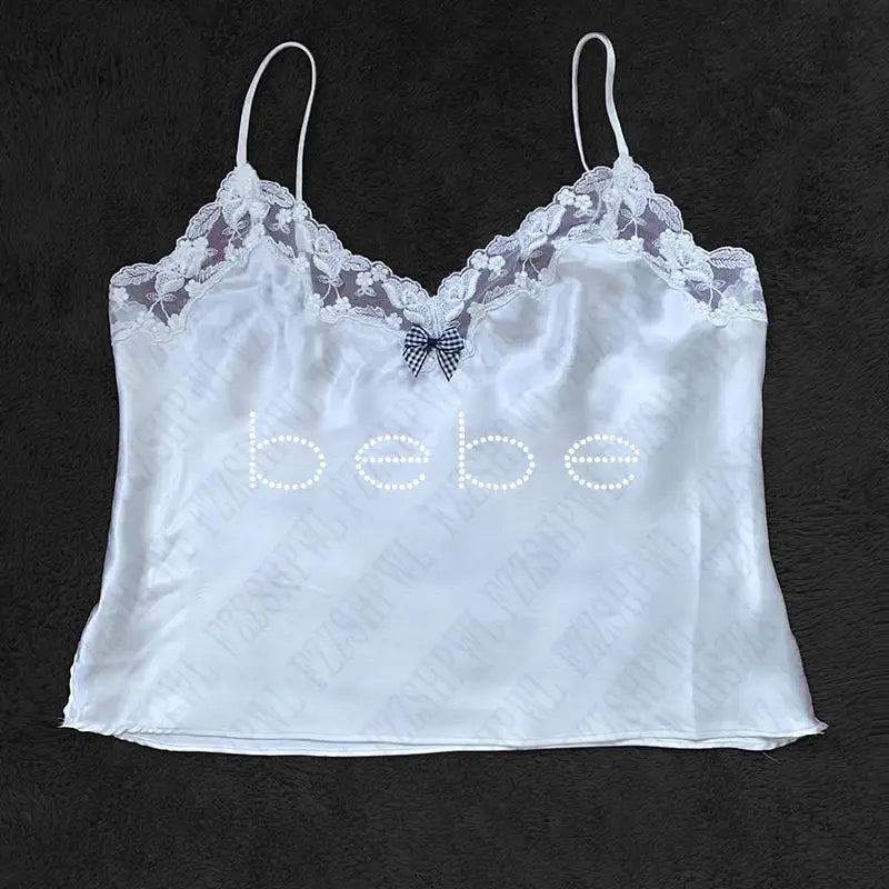 Y2k Bebe Rhinestone Tank Top