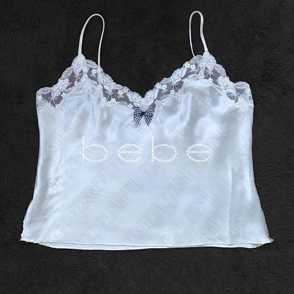 Y2k Bebe Rhinestone Tank Top