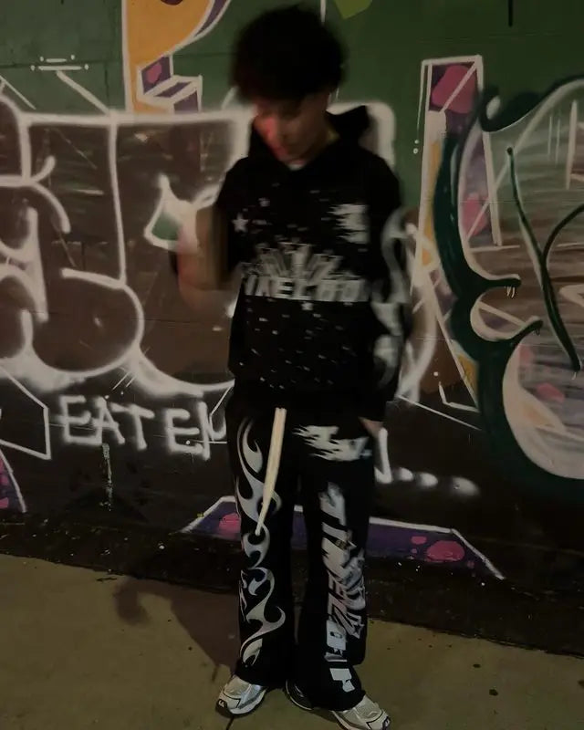 Y2K Gothic Pullover Hoodie