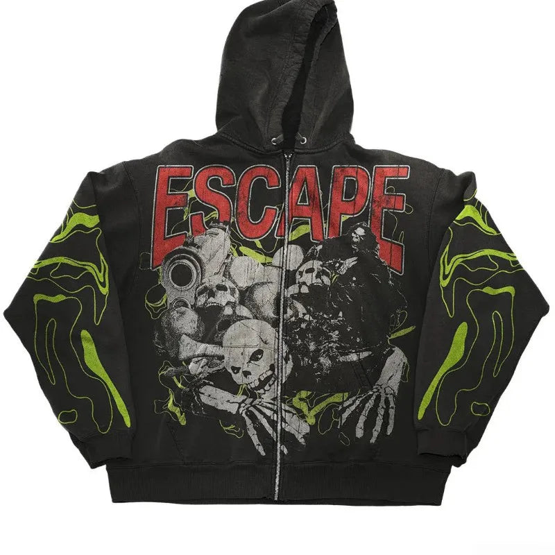 Streetwear Grunge Loose Hoodie