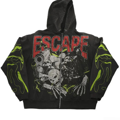 Streetwear Grunge Loose Hoodie