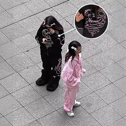 Oversized Y2K Graphic Hoodie
