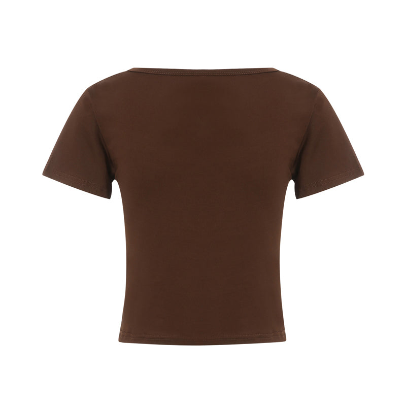 Grunge Graphic Crop-Top