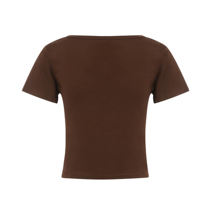 Grunge Graphic Crop-Top