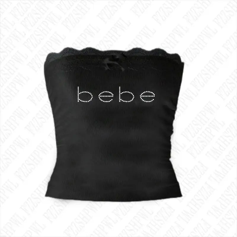 Y2k Bebe Rhinestone Tank Top