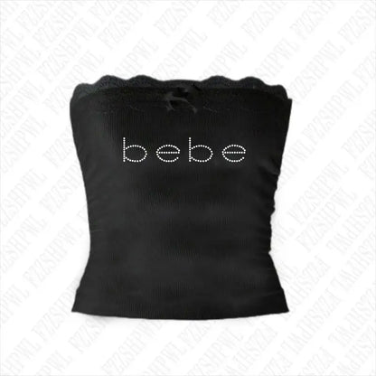 Y2k Bebe Rhinestone Tank Top