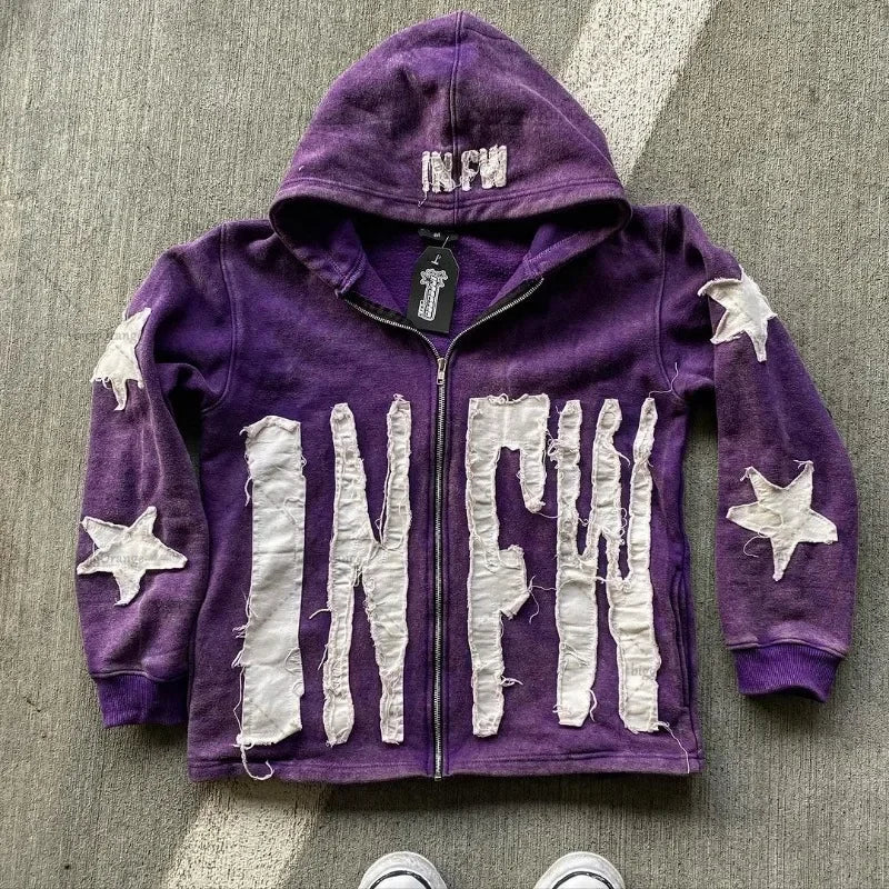 Embroidery Oversized Hoodie