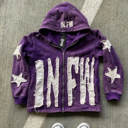 Embroidery Oversized Hoodie