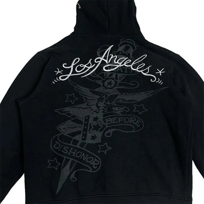 Goth Embroidery Hoodie