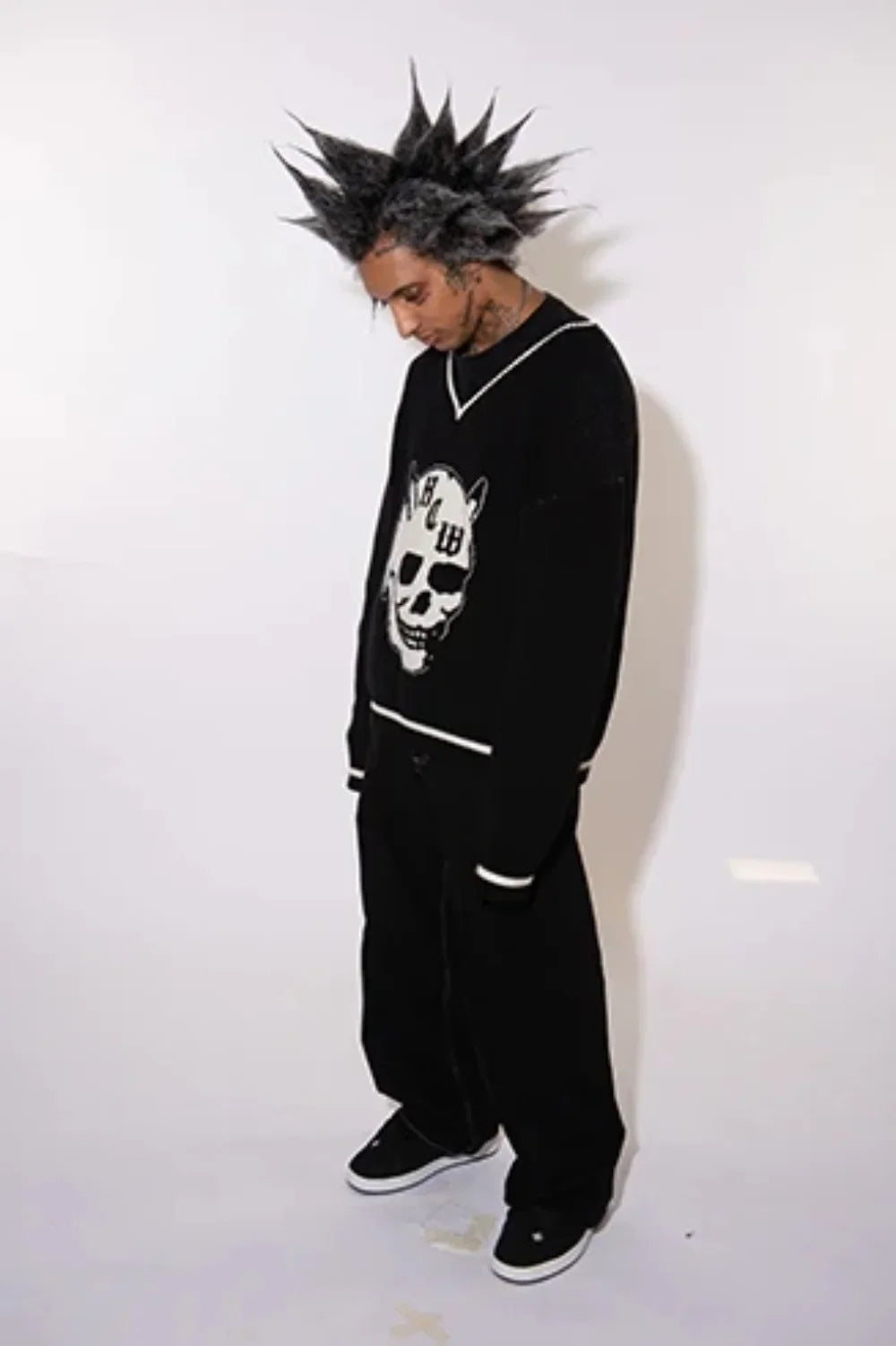 High Waist Graphic Streetwear Jeans