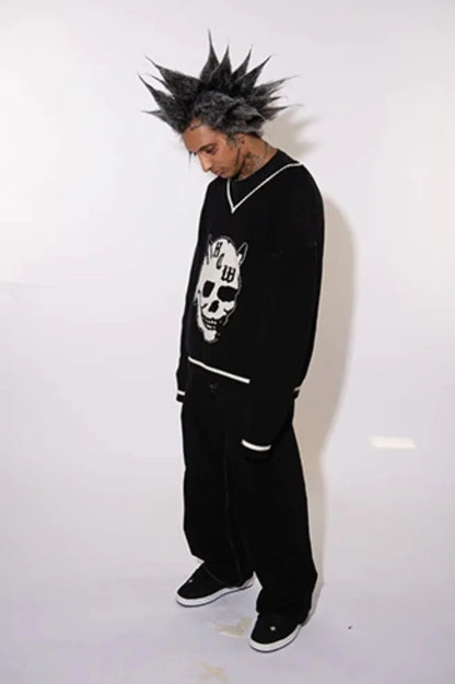 High Waist Graphic Streetwear Jeans